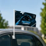Carolina Panthers House Flag Personalized Speed Slashes Blue Best Selling