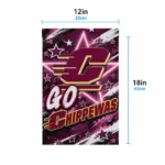 Central Michigan Chippewas Garden Flag Custom Glowing Star Maroon Best Selling