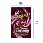 Central Michigan Chippewas Garden Flag Custom Swirl Vortex Maroon Best Selling