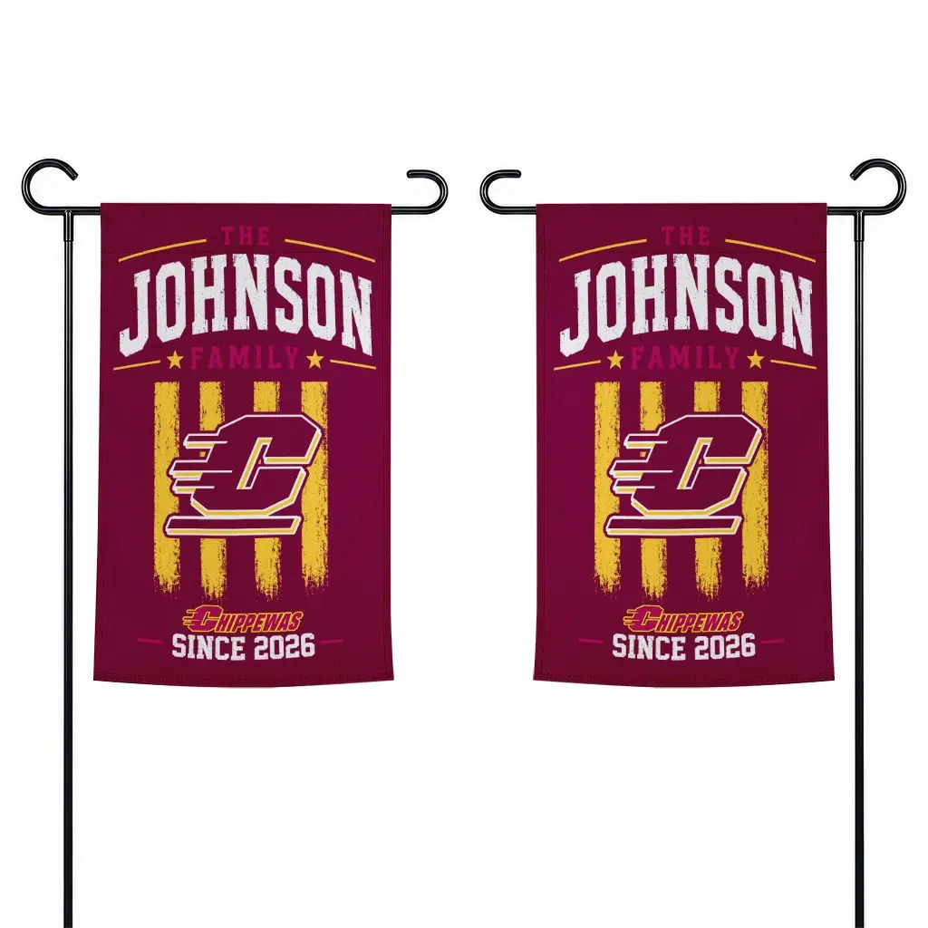 Central Michigan Chippewas Garden Flag Customized Distressed Stripes Maroon Fashion Forward Central Michigan Chippewas Garden Flag Customized Distressed Stripes Maroon Fashion Forward