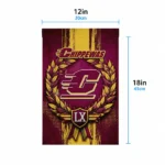 Central Michigan Chippewas Garden Flag Customized Laurel Wreath Maroon Best Selling