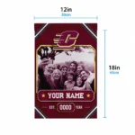 Central Michigan Chippewas Garden Flag Customized Photo Frame Maroon Best Selling