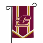 Central Michigan Chippewas Garden Flag Personalized Chevron Stripes Maroon Best Selling