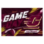 Central Michigan Chippewas House Flag Custom Action Streaks Maroon Best Selling