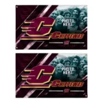 Central Michigan Chippewas House Flag Custom Diagonal Stripes Maroon Best Selling