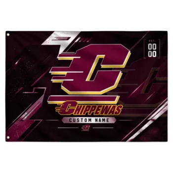Central Michigan Chippewas House Flag Customized Speed Slashes Maroon Best Selling