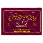 Central Michigan Chippewas House Flag Personalized Ornate Border Maroon Best Selling