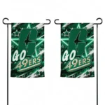 Charlotte 49ers Garden Flag Custom Glowing Star Green Best Selling