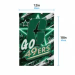 Charlotte 49ers Garden Flag Custom Glowing Star Green Best Selling