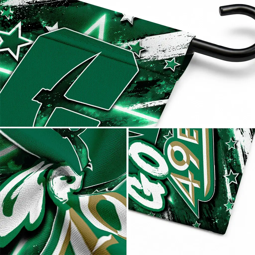 Charlotte 49ers Garden Flag Custom Glowing Star Green Latest Model Charlotte 49ers Garden Flag Custom Glowing Star Green Latest Model