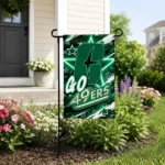 Charlotte 49ers Garden Flag Custom Glowing Star Green Best Selling
