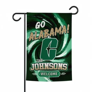 Charlotte 49ers Garden Flag Custom Swirl Vortex Green Best Selling