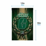 Charlotte 49ers Garden Flag Customized Laurel Wreath Green Best Selling