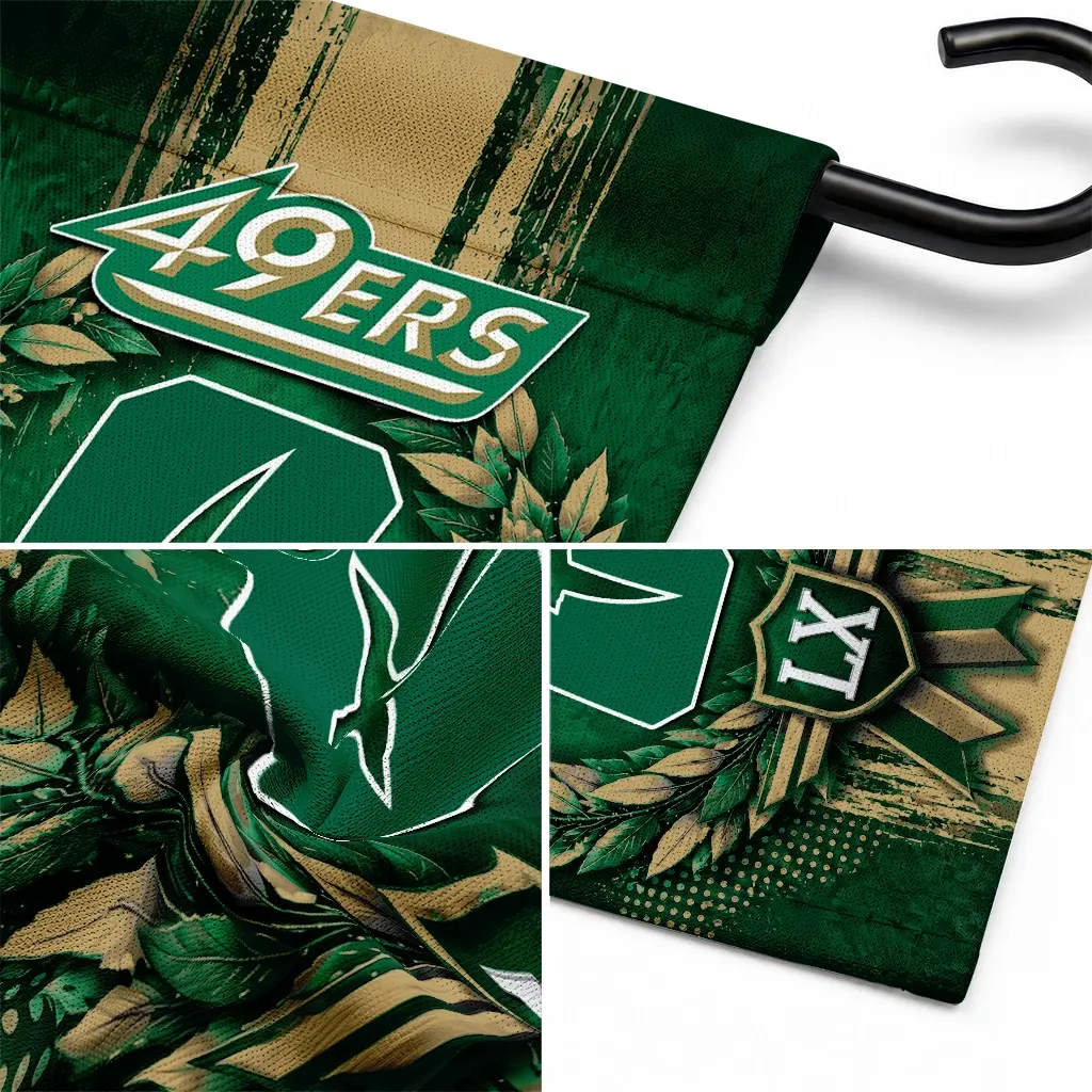 Charlotte 49ers Garden Flag Customized Laurel Wreath Green Latest Model Charlotte 49ers Garden Flag Customized Laurel Wreath Green Latest Model