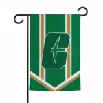 Charlotte 49ers Garden Flag Personalized Chevron Stripes Green Best Selling