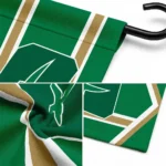 Charlotte 49ers Garden Flag Personalized Chevron Stripes Green Best Selling