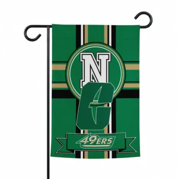 Charlotte 49ers Garden Flag Personalized Circle Medallion Green Best Selling