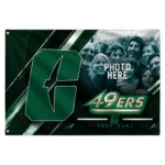 Charlotte 49ers House Flag Custom Diagonal Stripes Green Best Selling