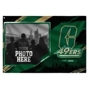 Charlotte 49ers House Flag Customized Framed Photo Green Black Best Selling