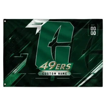 Charlotte 49ers House Flag Customized Speed Slashes Green Best Selling