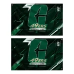 Charlotte 49ers House Flag Customized Speed Slashes Green Best Selling