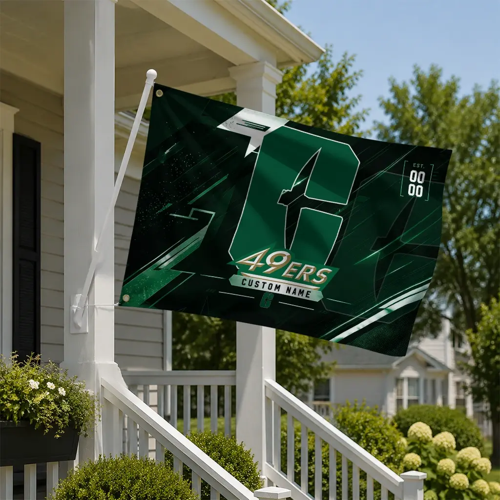 Charlotte 49ers House Flag Customized Speed Slashes Green New Arrival Charlotte 49ers House Flag Customized Speed Slashes Green New Arrival
