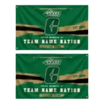 Charlotte 49ers House Flag Personalized Brushed Streaks Green Best Selling