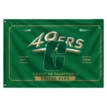 Charlotte 49ers House Flag Personalized Ornate Border Green Best Selling