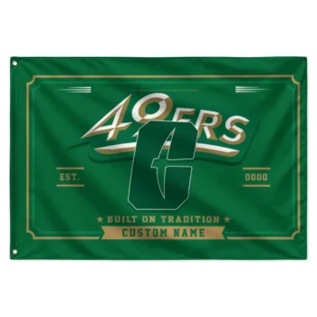 Charlotte 49ers House Flag Personalized Ornate Border Green Best Selling