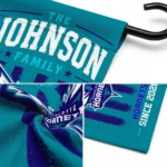 Charlotte Hornets Garden Flag Custom Distressed Stripes Teal Best Selling