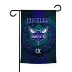 Charlotte Hornets Garden Flag Custom Laurel Wreath Teal Best Selling
