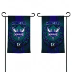 Charlotte Hornets Garden Flag Custom Laurel Wreath Teal Best Selling