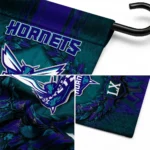 Charlotte Hornets Garden Flag Custom Laurel Wreath Teal Best Selling