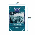 Charlotte Hornets Garden Flag Custom Photo Frame Teal Best Selling