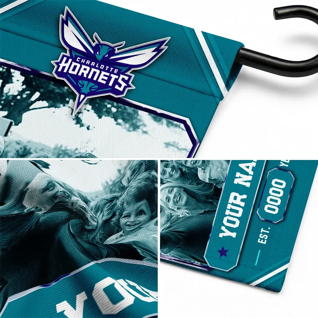 Charlotte Hornets Garden Flag Custom Photo Frame Teal Latest Model Charlotte Hornets Garden Flag Custom Photo Frame Teal Latest Model