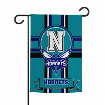 Charlotte Hornets Garden Flag Customized Circle Medallion Teal Best Selling