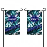 Charlotte Hornets Garden Flag Personalized Glowing Star Teal Best Selling
