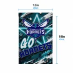 Charlotte Hornets Garden Flag Personalized Glowing Star Teal Best Selling