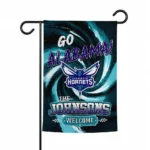 Charlotte Hornets Garden Flag Personalized Swirl Vortex Teal Best Selling