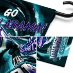 Charlotte Hornets Garden Flag Personalized Swirl Vortex Teal Best Selling
