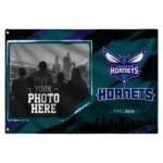 Charlotte Hornets House Flag Custom Framed Photo Teal Black Best Selling