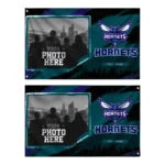 Charlotte Hornets House Flag Custom Framed Photo Teal Black Best Selling