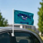 Charlotte Hornets House Flag Customized Ornate Border Teal Best Selling