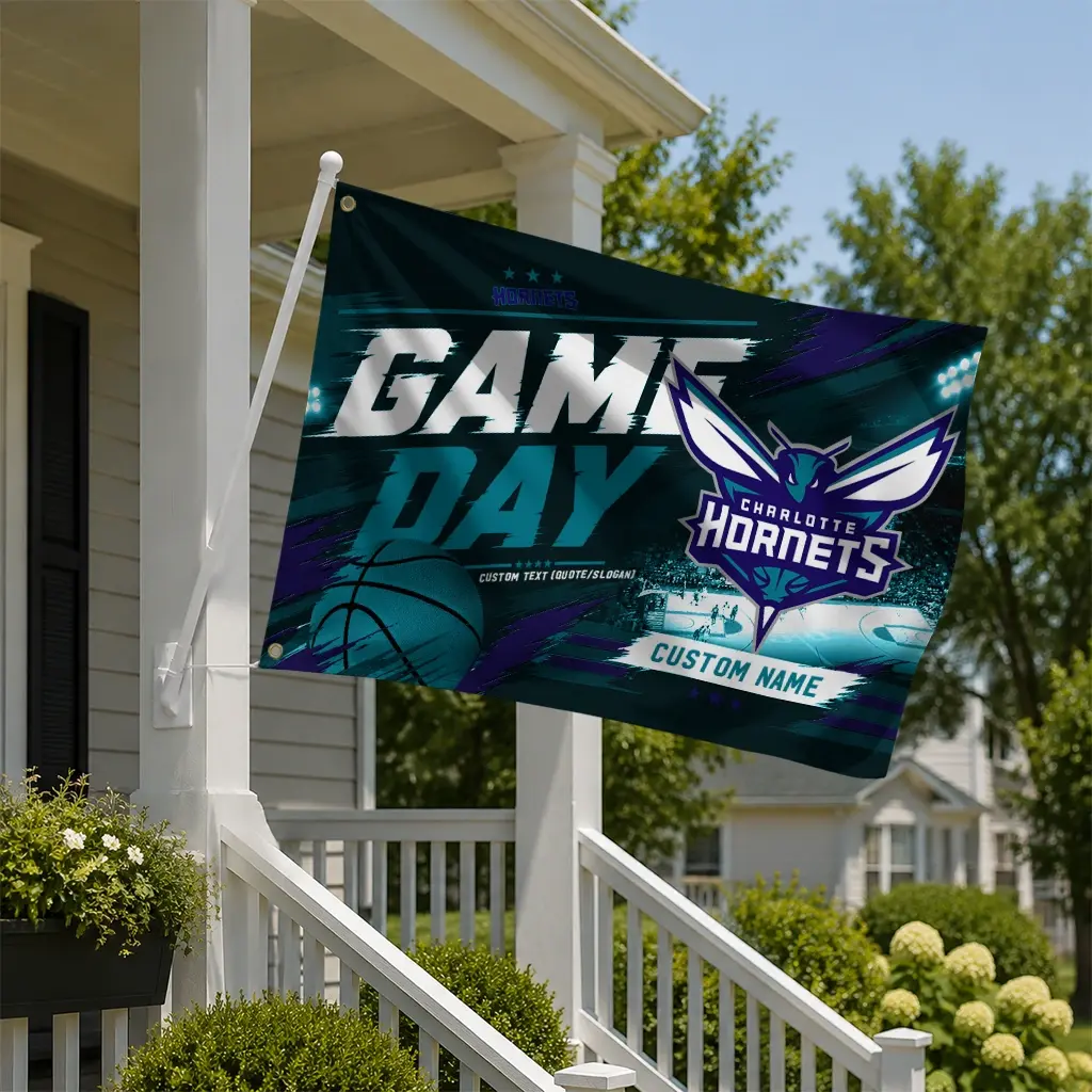 Charlotte Hornets House Flag Personalized Energy Brushstrokes Teal New Arrival Charlotte Hornets House Flag Personalized Energy Brushstrokes Teal New Arrival