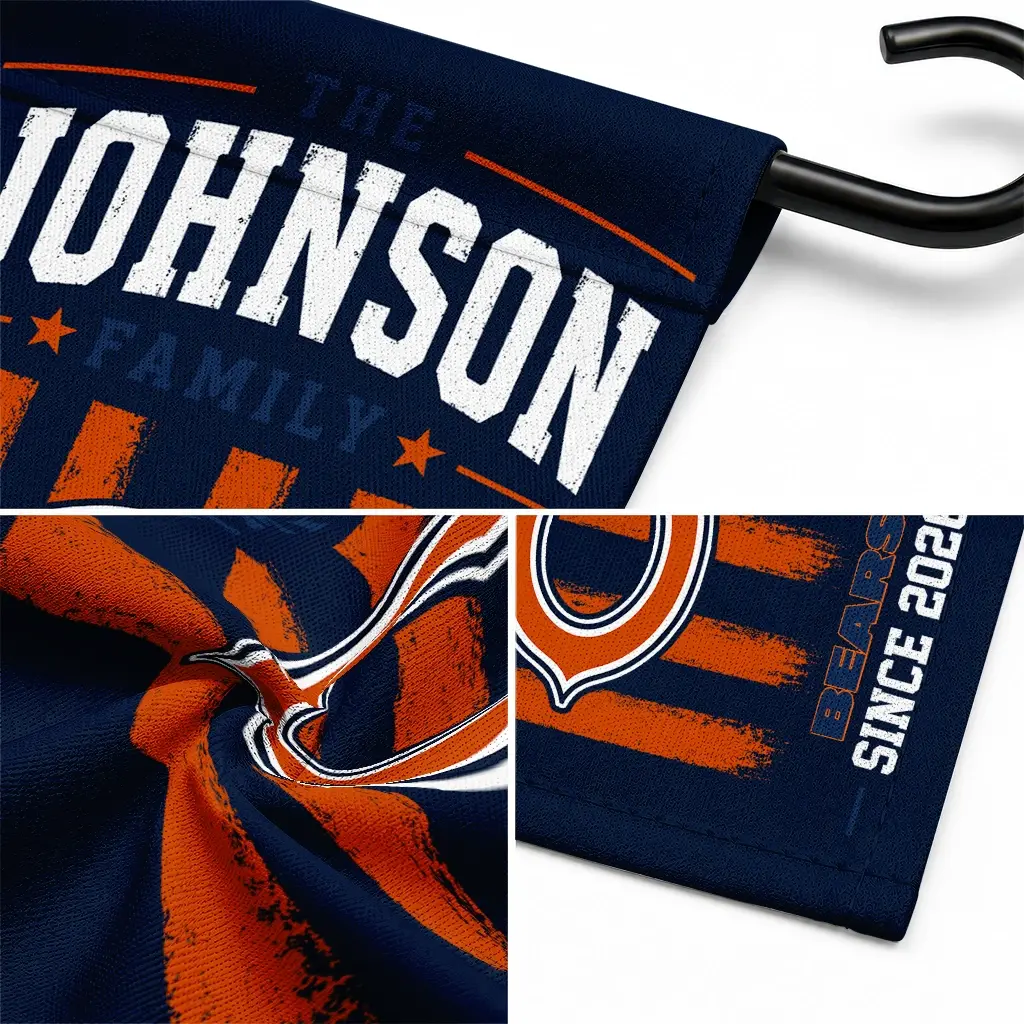 Chicago Bears Garden Flag Custom Distressed Stripes Blue Latest Model Chicago Bears Garden Flag Custom Distressed Stripes Blue Latest Model