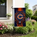 Chicago Bears Garden Flag Custom Laurel Wreath Blue Best Selling