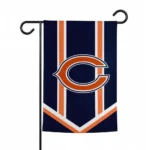 Chicago Bears Garden Flag Customized Chevron Stripes Blue Best Selling