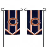 Chicago Bears Garden Flag Customized Chevron Stripes Blue Best Selling