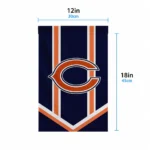 Chicago Bears Garden Flag Customized Chevron Stripes Blue Best Selling