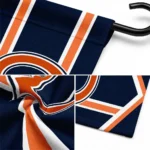 Chicago Bears Garden Flag Customized Chevron Stripes Blue Best Selling